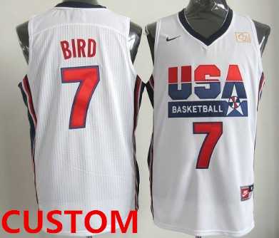Men & Youth Customized 1992 Olympics Team USA White Swingman Jersey